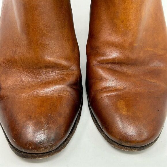 Kate Spade Women's Heeled Ankle Booties Brown Leather Buckle Strap Size 8M - Picture 16 of 16